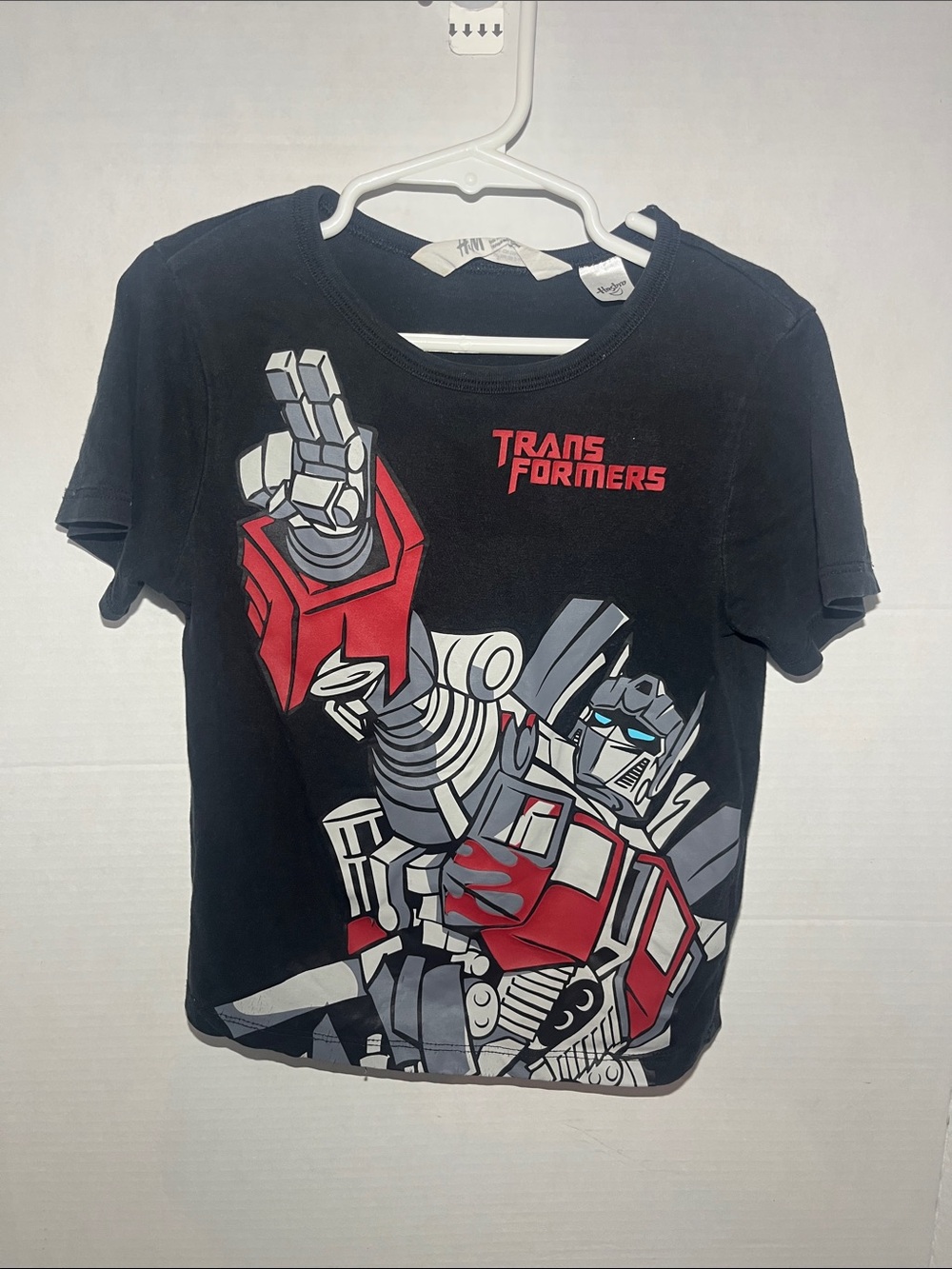 Hasbro Black Transformers Optimus Prime Graphic Tee